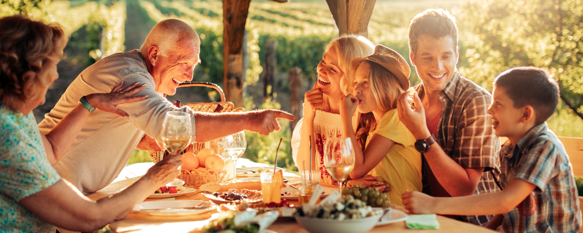 Family Gathered Around Table